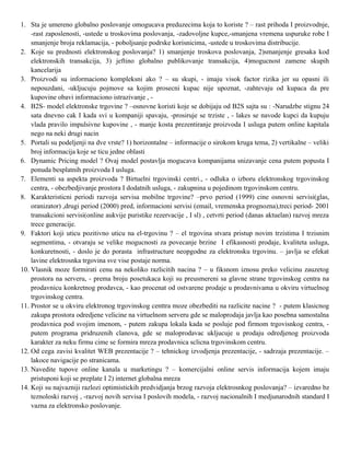 Elektronsko poslovanje-kolokvijum