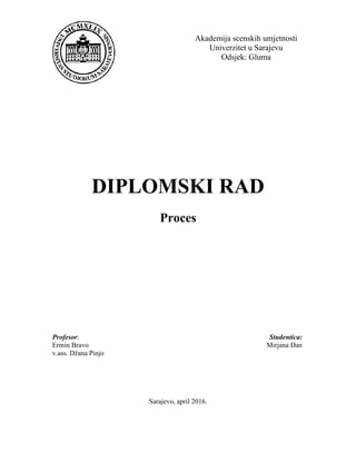 Proces-diplomski rad