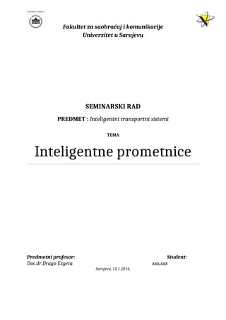 Inteligentne prometnice