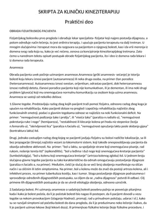 Skripta za kliničku kineziterapiju