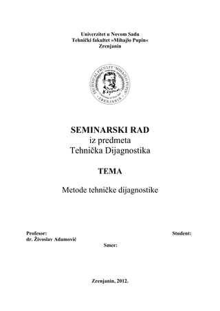 Metode tehničke dijagnostike