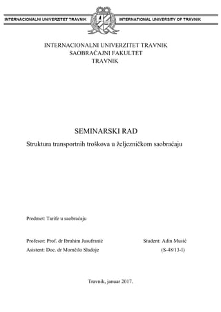 Tarife u saobraćaju