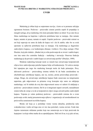 Funkcija brenda u marketing strategiji preduzeća