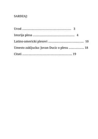 Istorija i razvoj latino-američkih plesova