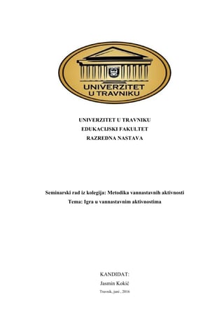 Igra u van nastavnim aktivnostima