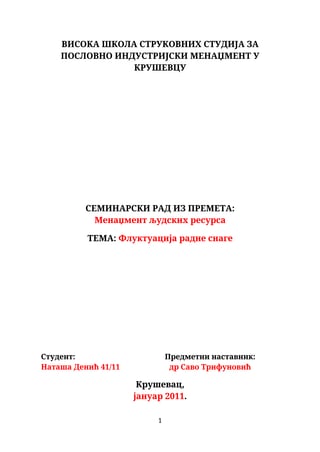 Fluktuacija radne snage