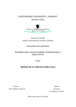 Medijumi za prenos podataka