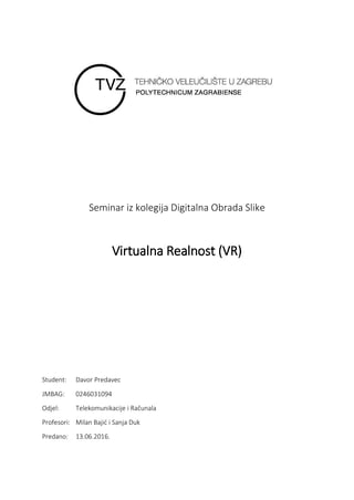 Upotreba VR tehnologije u raznim oblastima