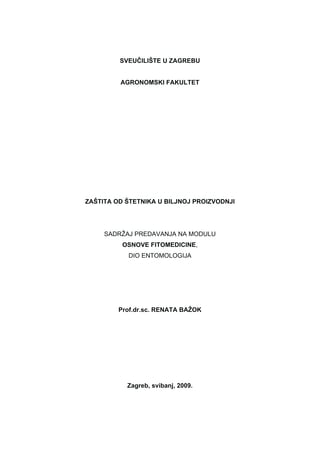 Zaštita od štetnika u biljnoj proizvodnji