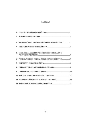 Pojam i vrste privrednih drustava