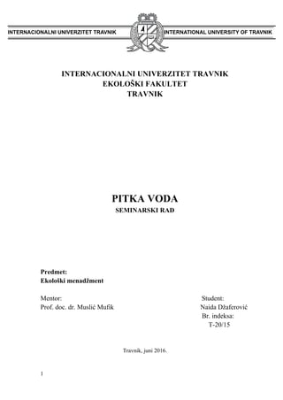 Otpad, odlaganje i reciklaža otpada