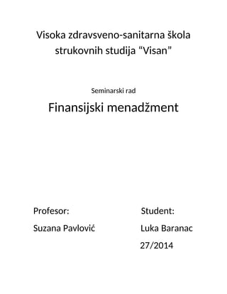 Finansijski menadzment