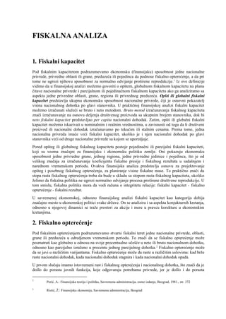 Fiskalna analiza