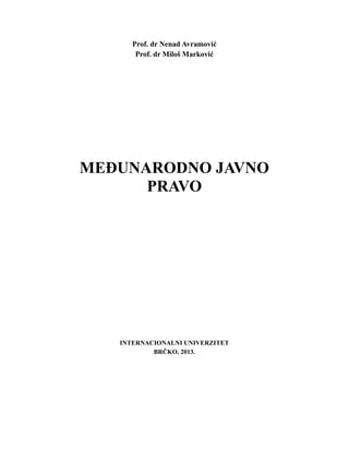 Međunarodno javno pravo: skripta