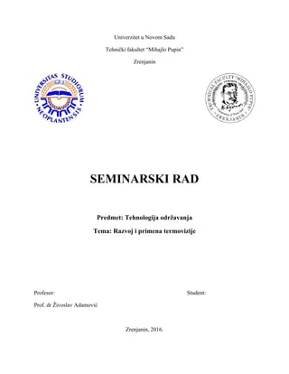 Razvoj i primena termovizije