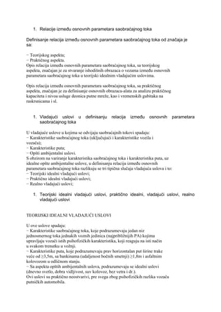 Teorija saobraćajnog toka