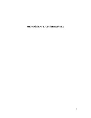 Menadžment ljudskih resursa – skripta