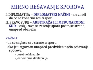 Mirno resavanje sporova