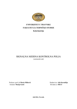 Signalna merna kontrolna polja