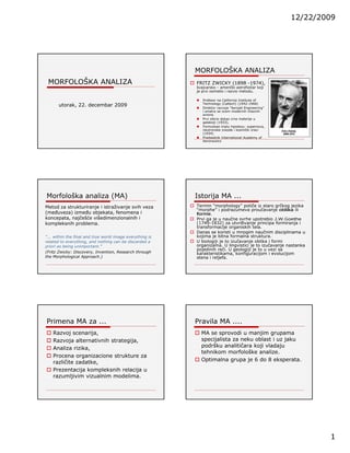 Tehnološko i poslovno predviđanje (1.deo)