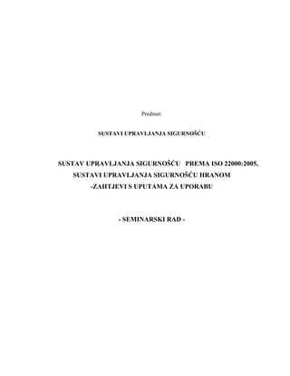 Sastav upravljanja sigurnošću hrane