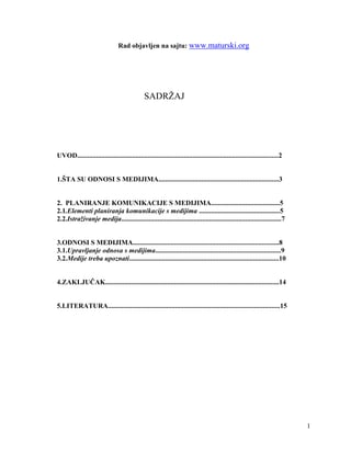 Vizuelni mediji kao sredstvo komunikacije