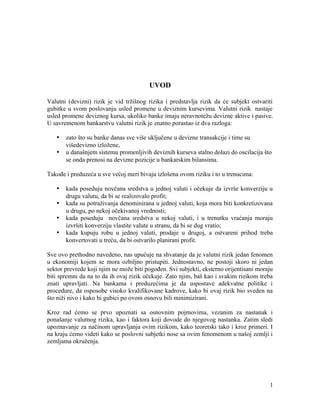 Upravljanje valutnim rizikom