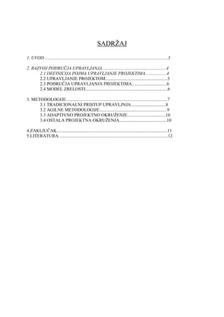 Upravljanje projektima