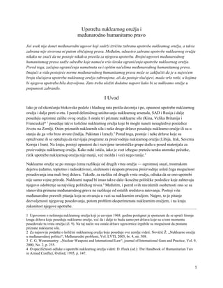 Legalnost upotrebe nuklearnog oružja