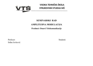 Amplitudna modulacija