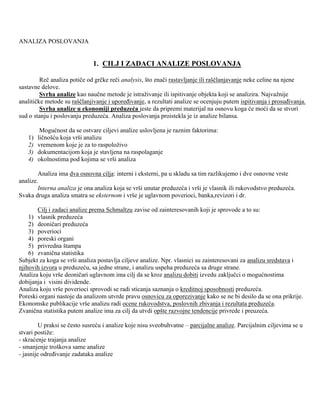 Analiza poslovanja -skripta