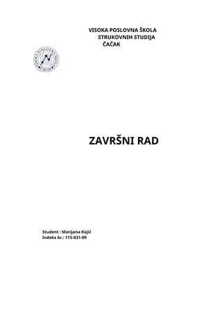Hartije od vrednosti kao finansijski instrumenti