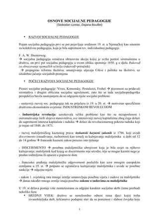 Osnovi socijalne pedagogije