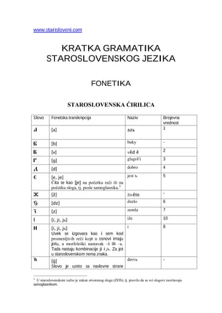 Staroslovenski-skripta