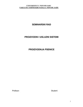 Proizvodnja pšenice