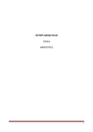 Aristotel: život, dela i uticaj na filozofiju