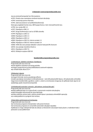 Odgovori na ispitna pitanja iz objektnog orjentisanog programiranja