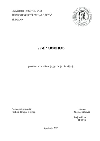 Klimatizacija, grejanje i hladjenje