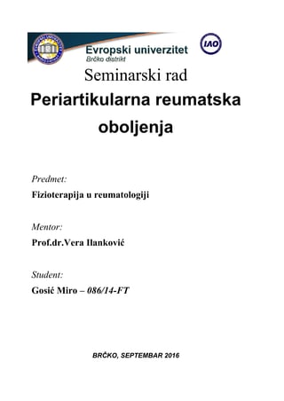 Periartikularna reumatska oboljenja