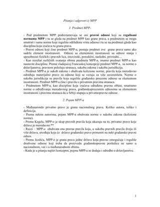 Pitanja i odgovori medjunarodno privatno pravo