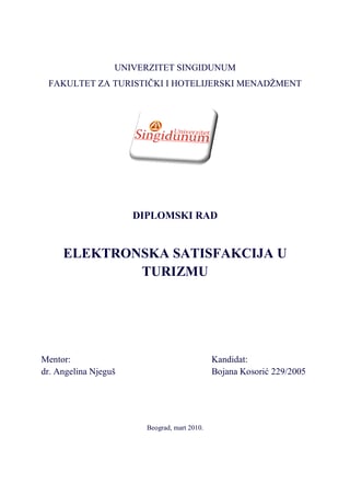 Elektronska satisfakcija u turizmu