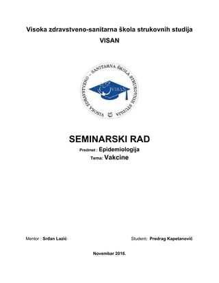 Vakcine: vrste, čuvanje, način aplikacije i kontraindikacije