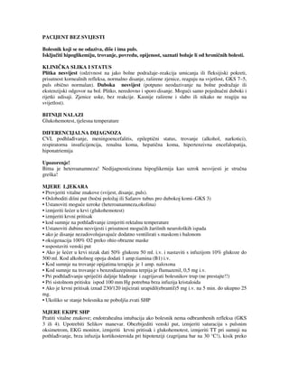 Pacijent bez svijesti