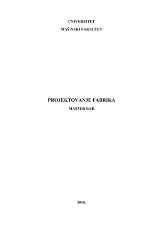 Projektovanje fabrika