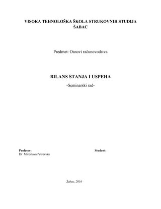 Bilans stanja i uspeha