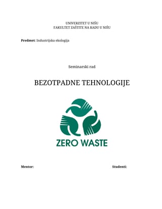 Bezotpadne tehnologije