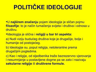 Političke ideologije