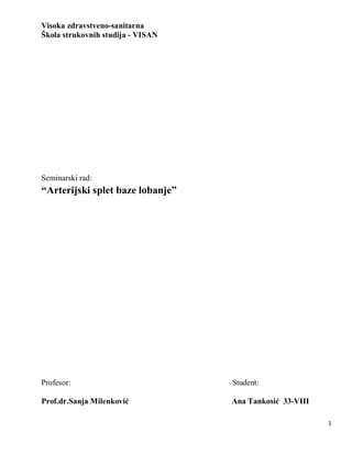 Arterijski splet na bazi lobanje