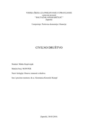 Država i civilno društvo