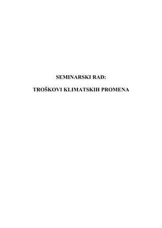 Troškovi klimatskih promena